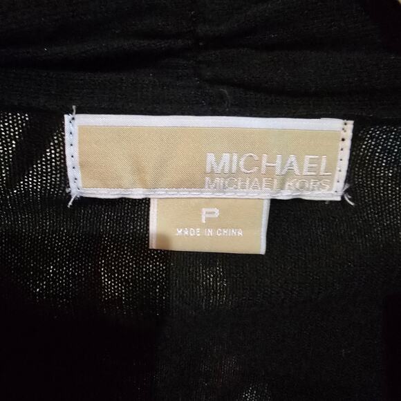 Michael Kors Black Cardigan with Gold Hardware Small - Picture 6 of 7